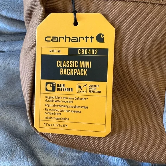 NWT Carhartt Classic Mini Backpack - Picture 4 of 11